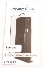 Mobilize Display Protective Film - 59057 Mobilize Privacy Glass Screen Protector - Black Frame - For Samsung Galaxy S26+ 5g