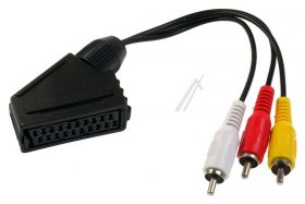 Com SCART to RCA Adapter - 20cm Com SCART to RCA Adapter - 20cm