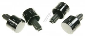 Kuppersbusch Teka Control Knobs - 528346-1 Set Knob Black 4 Pcs
