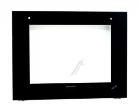 Oven outer Door - 22044757 Outer Glass Assembly (b-in Flat Black) [Vestel]
