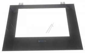 Glass Plate For Oven - 20004583 Glass Front Panel For 60 Cm Appliances With Microwave Black [Bosch Siemens]