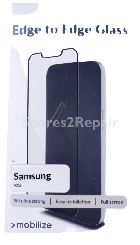 Mobilize Display Protective Film - 57559 Mobilize Glass Screen Protector - Black Frame - Samsung Galaxy A05s