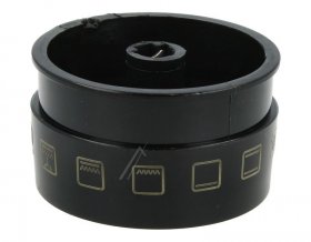 Control Knob - 9057007 Recessed Knob 38a Black Ha 6000 [Amica]