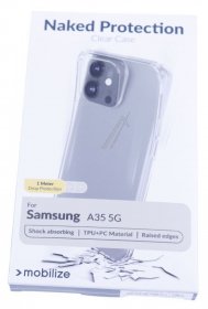 Mobilize Leather Bag Gsm - 29292 Mobilize Naked Protection Case Samsung Galaxy A35 5g Clear