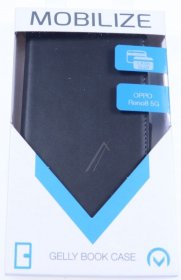 Mobilize Leather Bag Gsm - 28336 Mobilize Classic Gelly Wallet Book Case Oppo Reno8 5g Black
