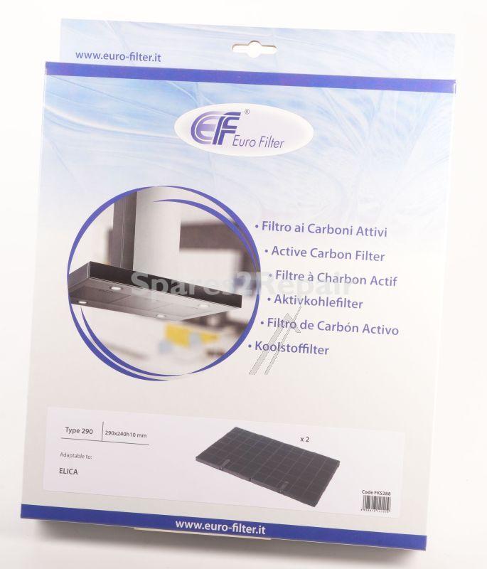 Eurofilter Carbon Filter - Carbon Filter 2 Pieces Alternative To Elica Etoil Cfc0100245
