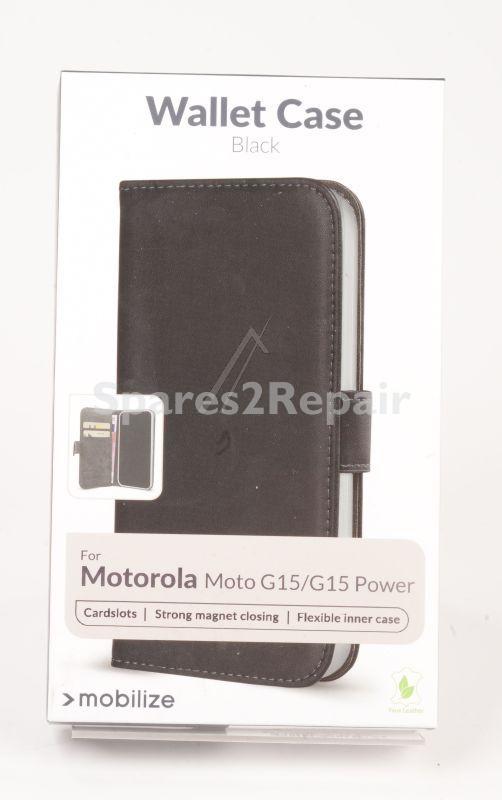 Mobilize Leather Bag Gsm - 80333 Mobilize Classic Gelly Wallet Book Case Motorola Moto G15-g15 Power Black