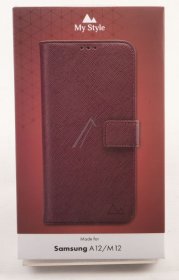 Mystyle Leather Bag Gsm - 26779 My Style Flex Wallet For Samsung Galaxy A12-m12 Bordeaux