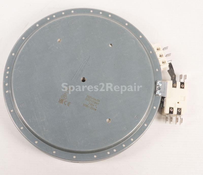 Hisense Gorenje Ceramic Heater Element - 940219 Radiant Heater 2-230v 1700-700w 180-120l1 Eika