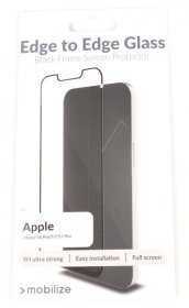 Mobilize Display Protective Film - 58581 Mobilize Glass Screen Protector - Black Frame - Apple Iphone 16 Pro-17-17 Pro