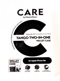 Panzerglass Leather Bag Gsm - Crrftwlg29845 Care By Panzerglass Feature Case Tango Two-in-one Wallet Iphone 16e