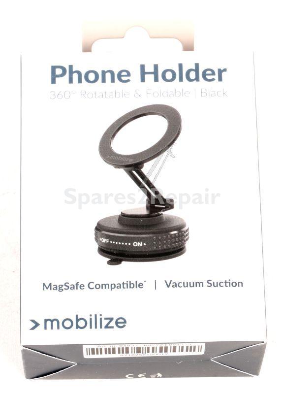 Mobilize Capstan Mounting - 81837 Mobilize Magsafe Compatible Phone Holder - 360° Rotatable & Foldable - Vacuum Suction - Black