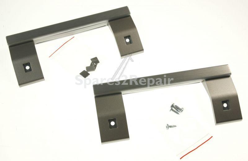 Fridge Door Handles - 42179952 D handle Assembly kit nero(166-166)grey-ix [Vestel]