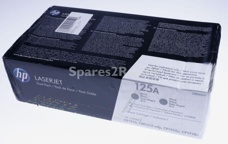 Hewlett Packard Toner Cartridge - 125ad Cb540ad Toner Cartridge Double Pack Black