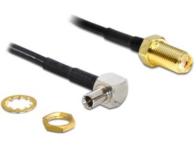 Delock Sma-cable - Antenna Cable Sma Jack Bulkhead > Ts-9 90° Plug 170 Mm