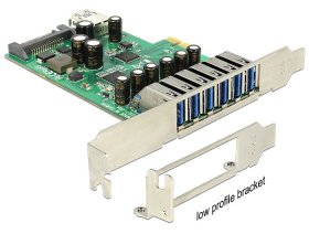 Delock Io Adapter - Pci Express Card > 6 X External + 1 X Internal Usb 3.0