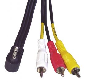 Compatible Phono Plug-jack Plug - Cable A-v 1x Jack-3 5mm Male 4 Pins-3x Rca-male 1 5m