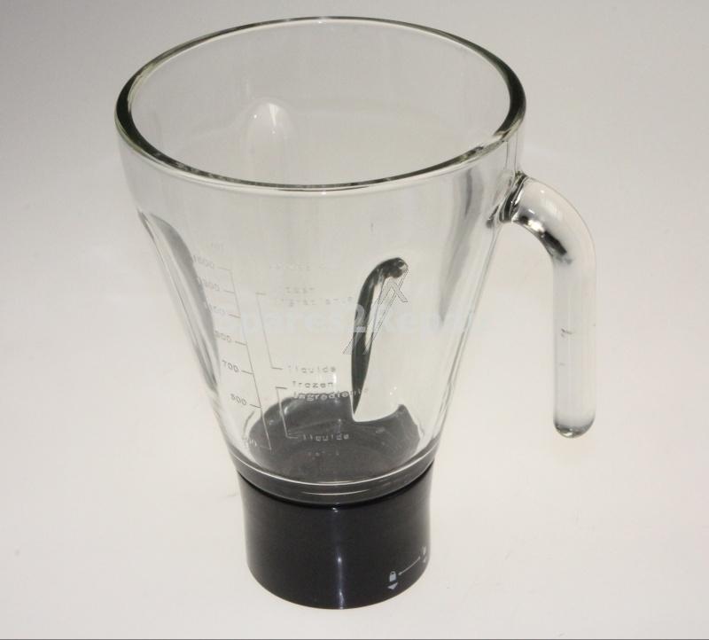 Mixer - Blender Bowl - Kw711247 Goblet Glass Black Trim [Delonghi]