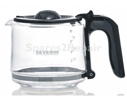 Severin Coffee Pot - Gk 5051 5501 Black Glass Jar 1 4l
