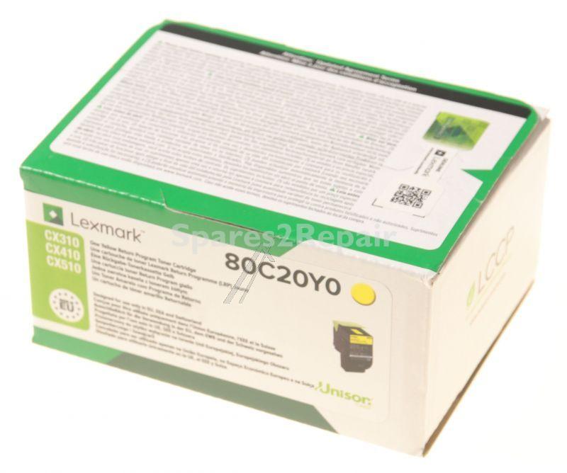 Lexmark Toner Cartridge - 802y 80c20y0 Toner Cartridge Yellow 1k