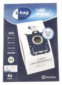 Vacuum Cleaner Bags - E201s 9001684589 E201s 4x S-bag Classic Long Performance [Electrolux Aeg]