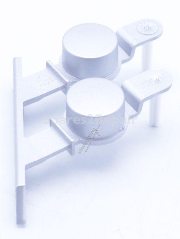 Button - C00436621 481010413977 Key Left Silver [Whirlpool Indesit]