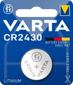 Varta 24,5mm Button Cell - Cr2430 3v-280mah Lithium Battery24 5x3mm Varta