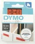 Dymo Colour Cartridge - S0720570 Label Tape Black On Red 12mm-7m Dymo D1 Tape