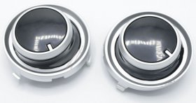 Control Knobs - As00001442 Kit Knob Thermostat-timer Black-silver 4619 [Delonghi]