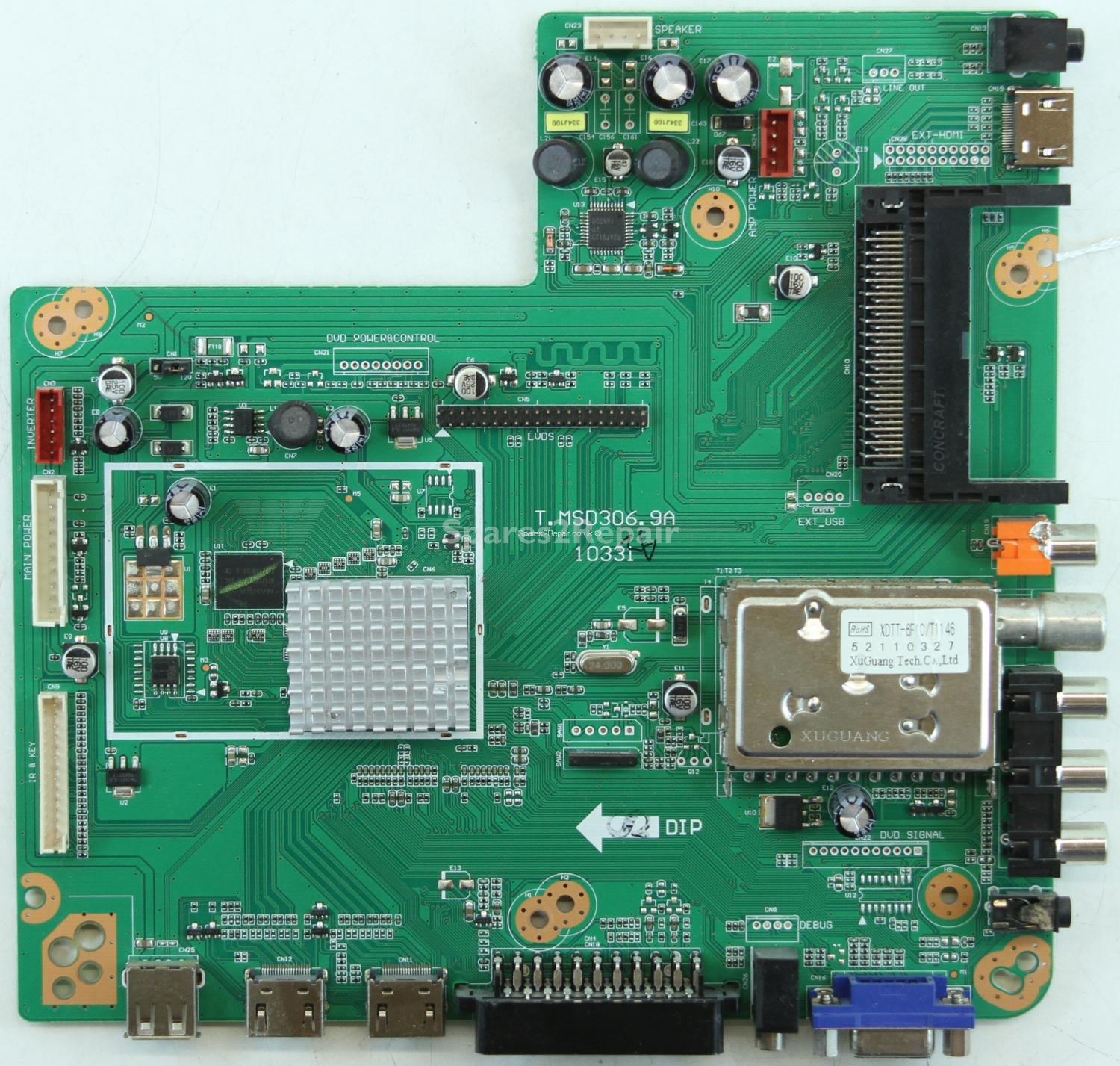 Baird TE-40LEDAL - Main AV - T.MSD306.9A - 10331 - LTA400HM08