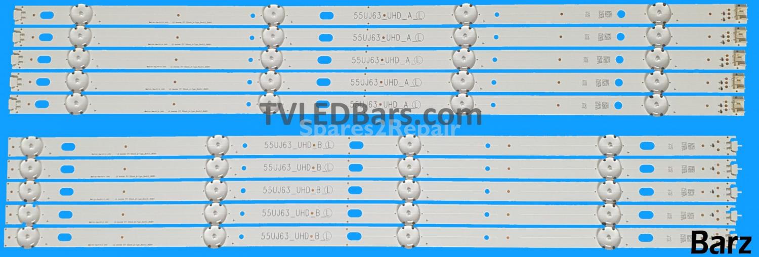 LG LED Backlight Array LG AGF78758101 AGF78738601 AGF78819201 AGF78758102 55" NC550DGG NC550DUE HC550DUN HC550DGG 10pcs