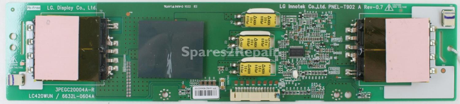 Hitachi L42VC04UJ - Inverter - 6632L-0604A - Rev-0.7 - 3PEGC20004A-R - PNEL-T902 - LC420WUN