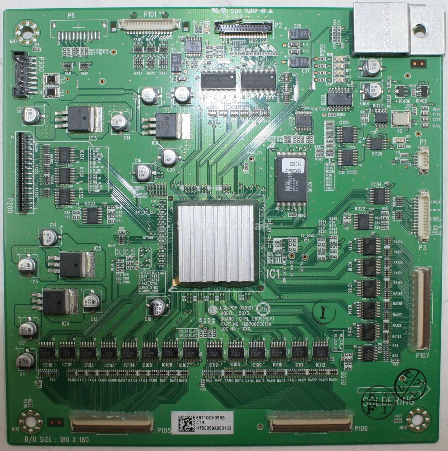 LG 50PX4D - LVDS - 6871QCH059B - 6870QCC013A - PDP 050121 - 50X3 CTRL_LVDS(REV)