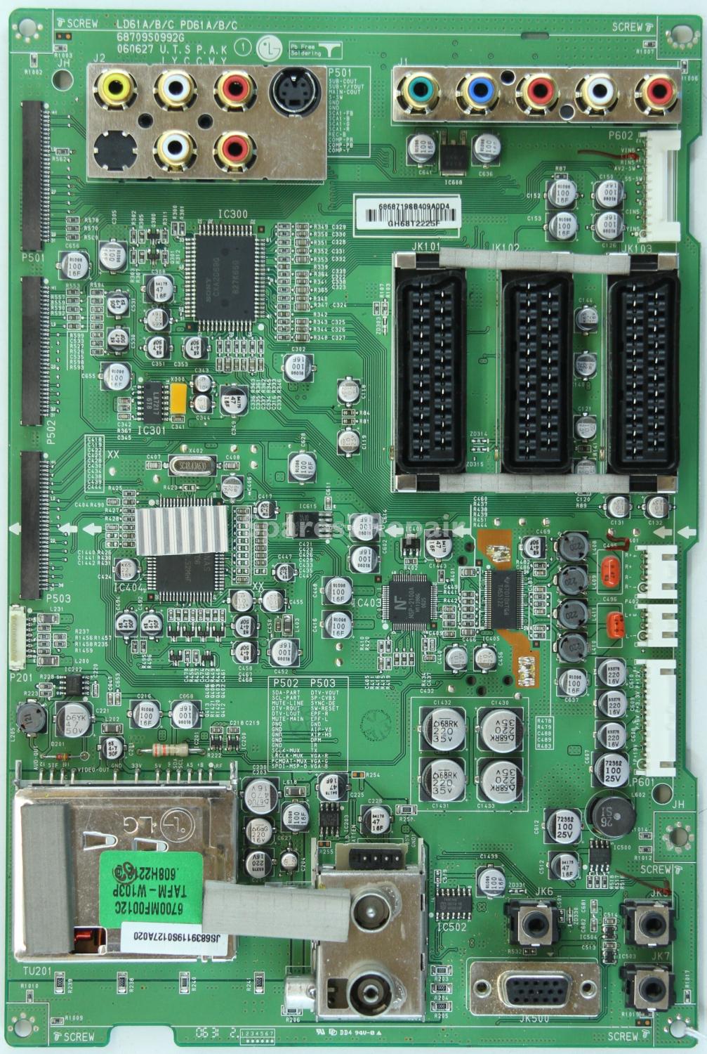 LG 32LC2D-EC - Main AV - 68709S0992G - 060627 - 68719SB409A