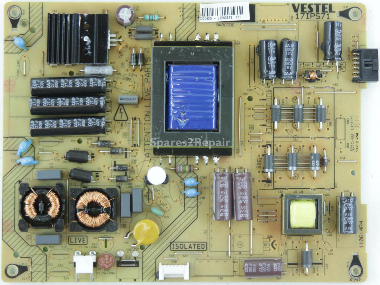 Panasonic TX-39A300B - Power Supply - 23220823 - 17IPS71 - 110614R4