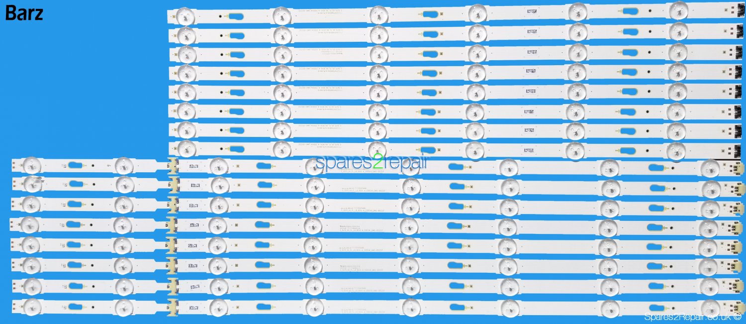 Samsung 65 inch Full LED Backlight Array - BN96-39665A + BN96-39666A - S_5U75_65_FL - UE65JU UE65KU UE65MU