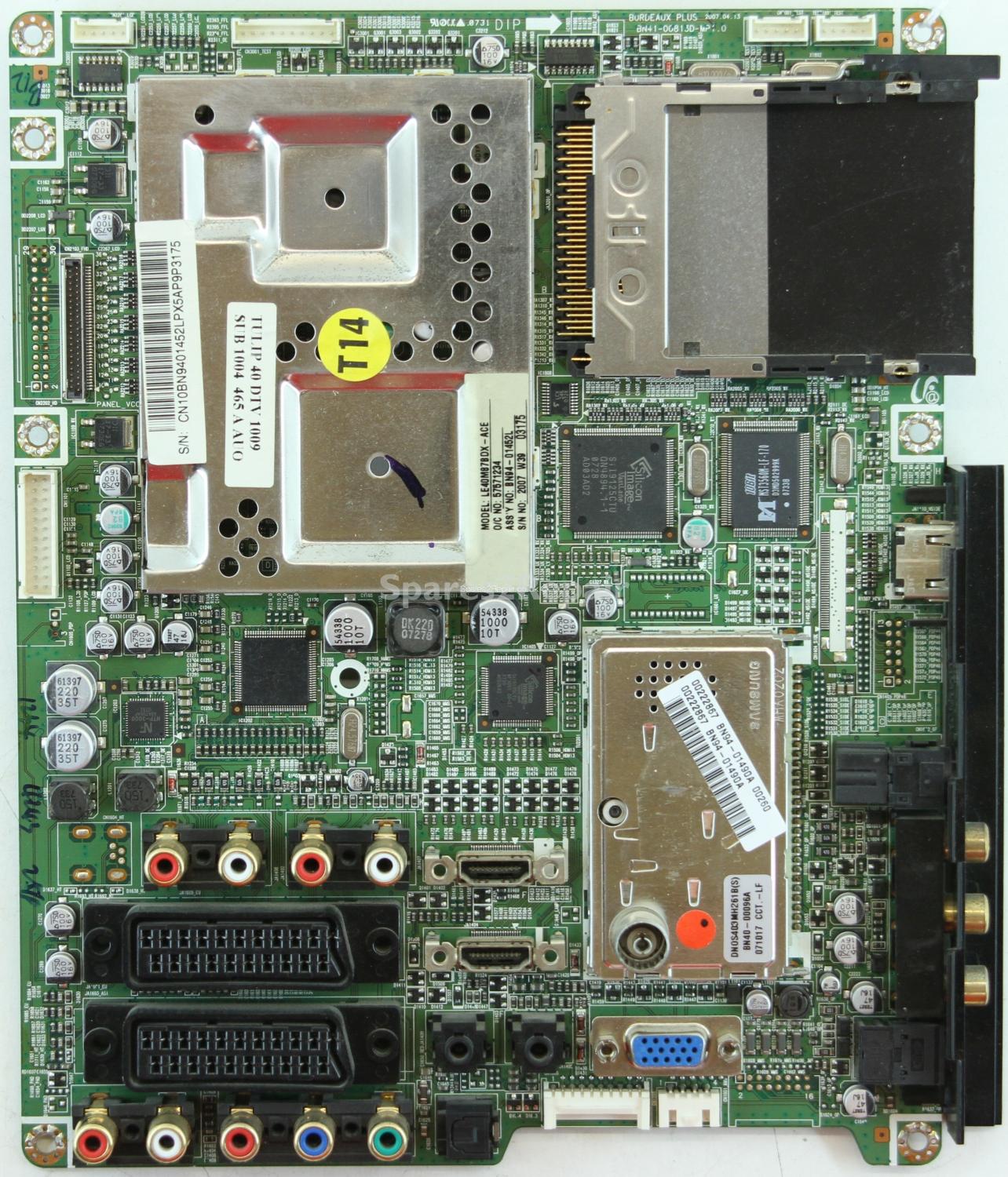 Samsung LE40M87BD - Main AV - BN41-00813D MP1.0 - BN94-01490A - BN94-01452L