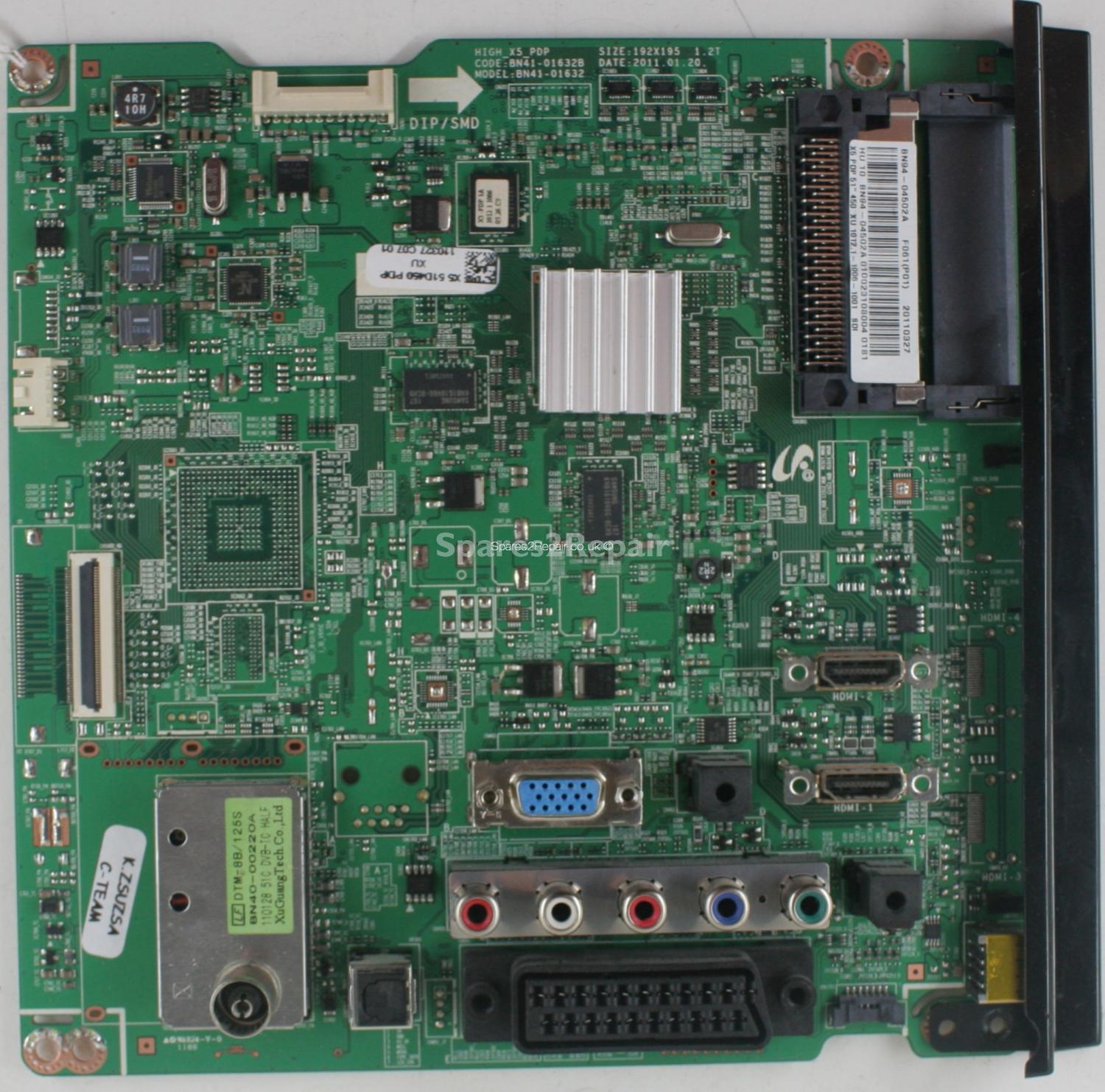 Samsung PS51D450A2W - Main AV - BN94-04502A - BN41-01632B - HIGH_X5_PDP
