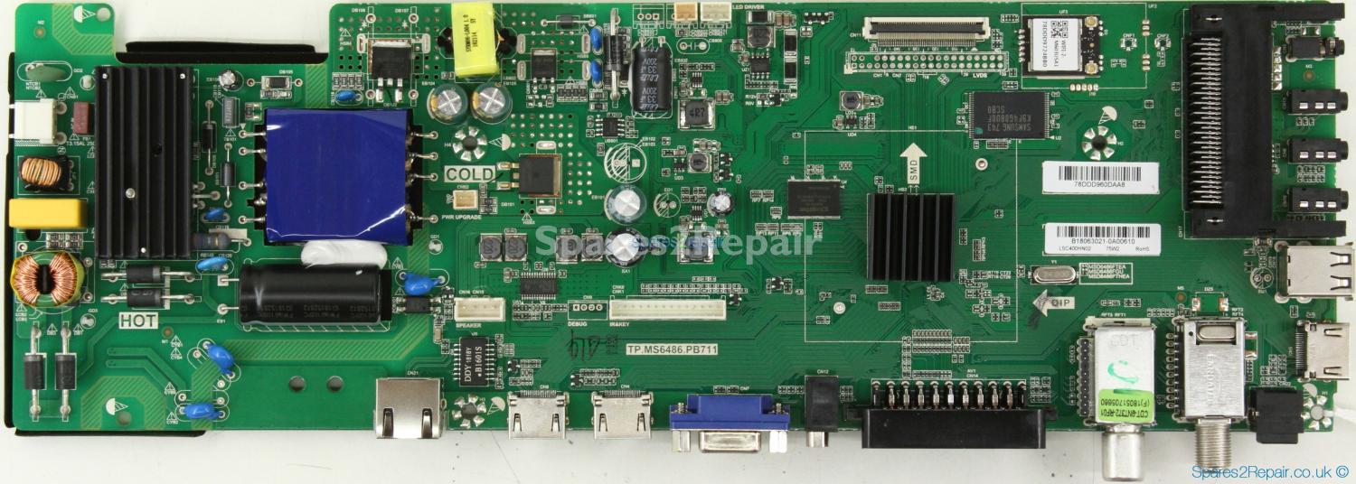 Sharp LC-40FI5242KF - Main Board - B18063021 - TP.MS6486.PB711 - LSC400HN02
