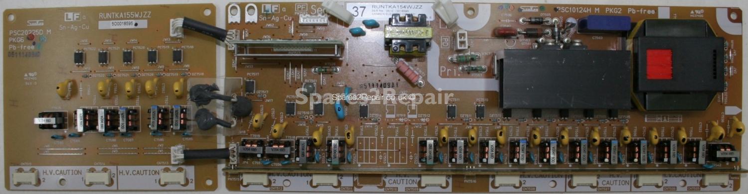 Sharp LC-37P50E - Inverter - PSC20225D M PKG5 - RUNTKA155WJZZ - PSC10124H M PKG2 - RUNTKA154WJZZ