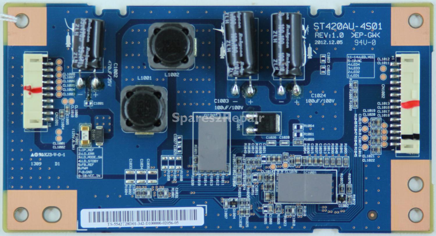 Sony KDL-42W653A - LED Driver Board - 55.42T28.D01 - ST420AU-4S01 - REV:1.0
