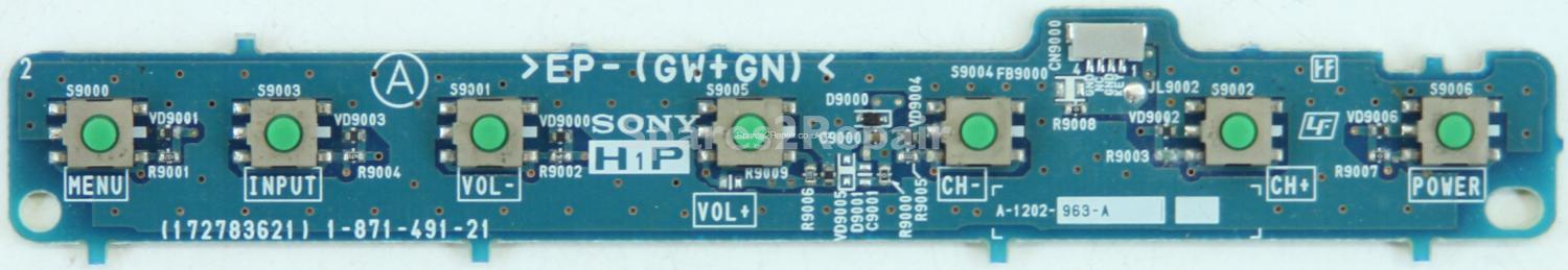 Sony KDL-32U2000 - Buttons - 1-871-491-21 - 172783621 (Without Plastic)