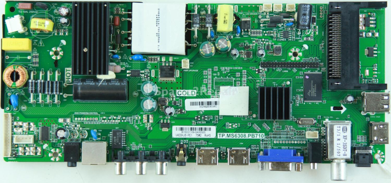 Technika 40F22B-FHD - Main Board - B15031109 - 4502387-3 - TP.MS6308.PB710 - V400HJ6-PE1