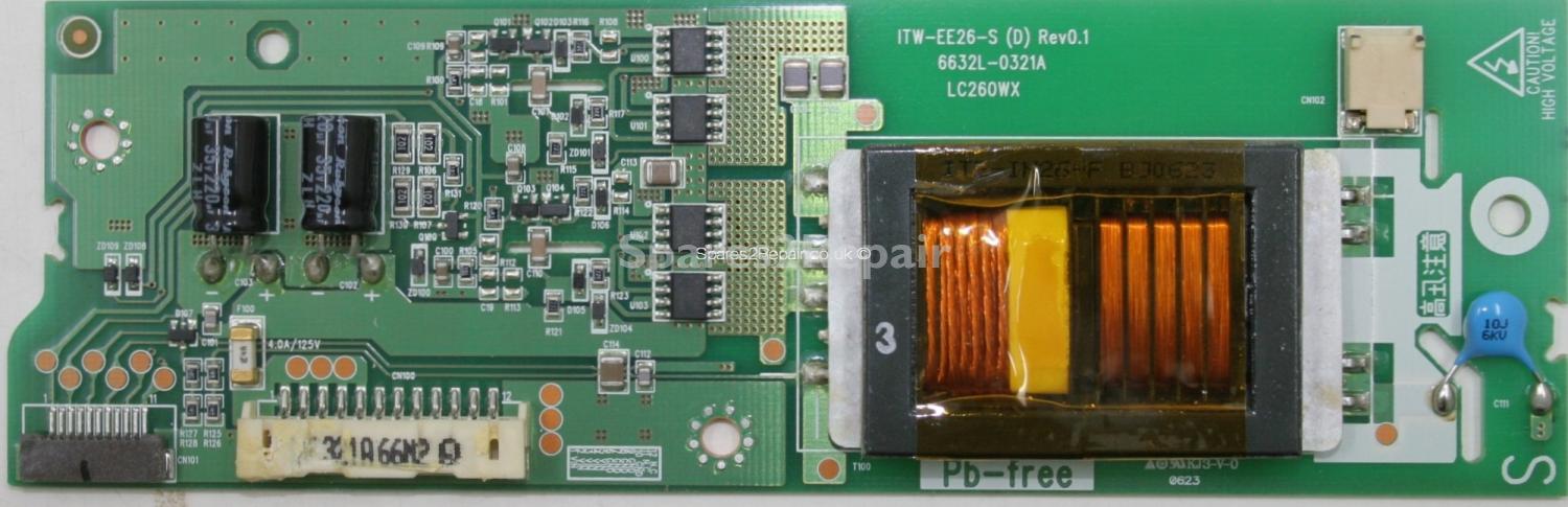 TWF LCD2641ID - Inverter - ITW-EE26-S (D) REV0.1 - 6632L-0321A - LC260WX